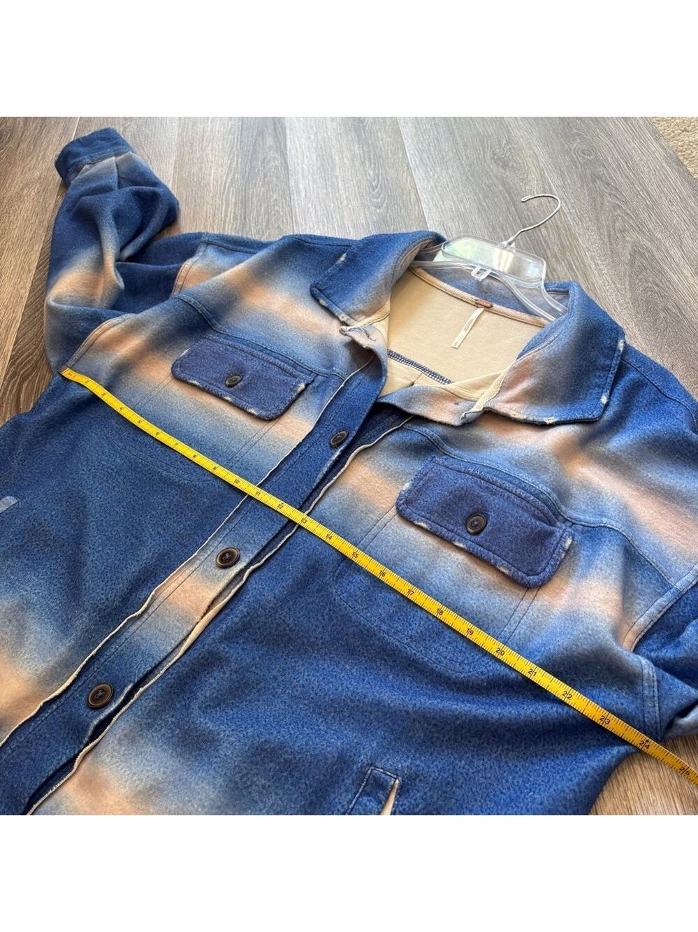 Free People Ruby Jacket in Deep Sea Blue Size S - Picture 6 of 7